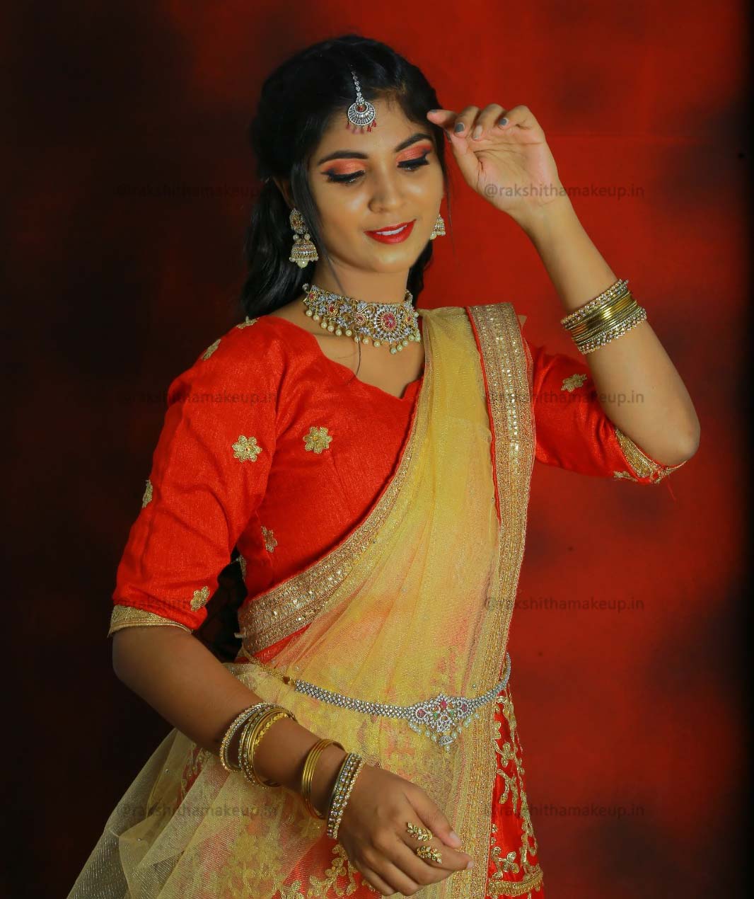 Engagement and reception makeup Sirkali